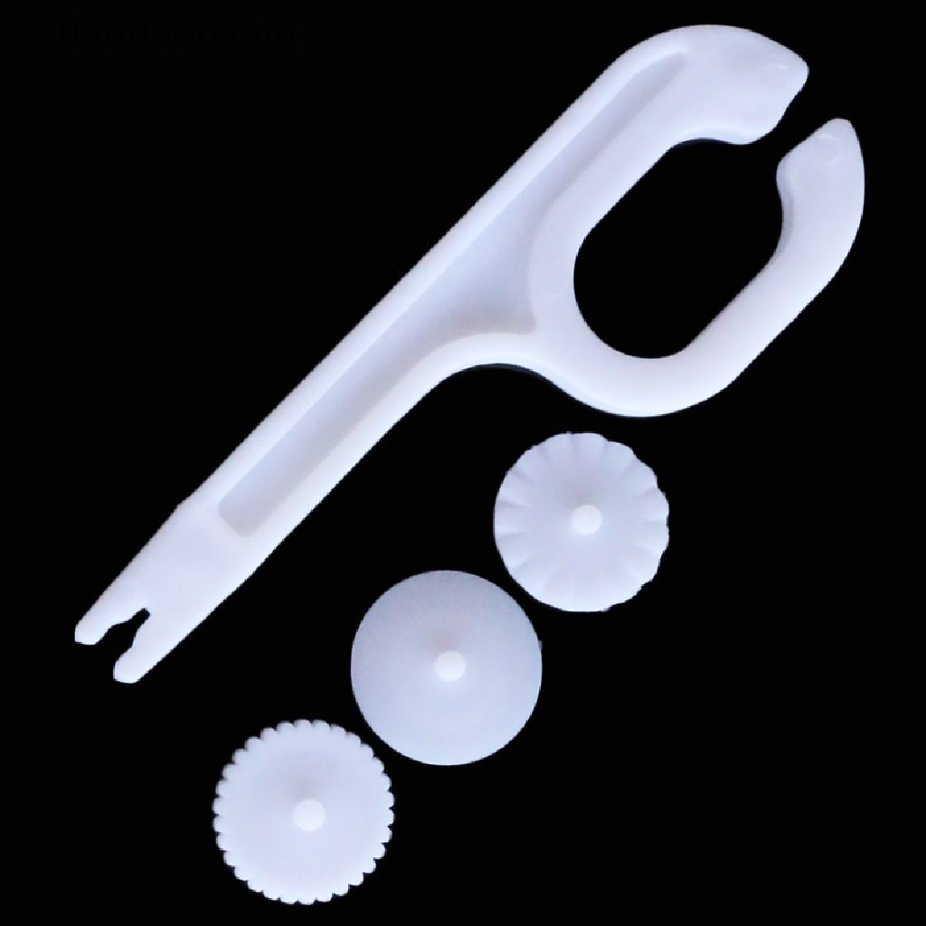 [tiantianbaofu] 1set Fondant Cake Sugar Craft Paste Embosser Wheel Stitching Cutter Tools DIY Boutique