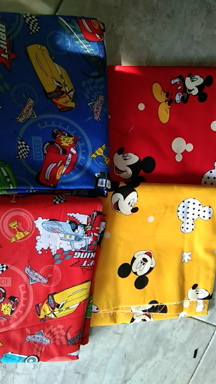 Mk Hooray - Kain Sprei Katun Lokal Meteran Star Bintang Kecil