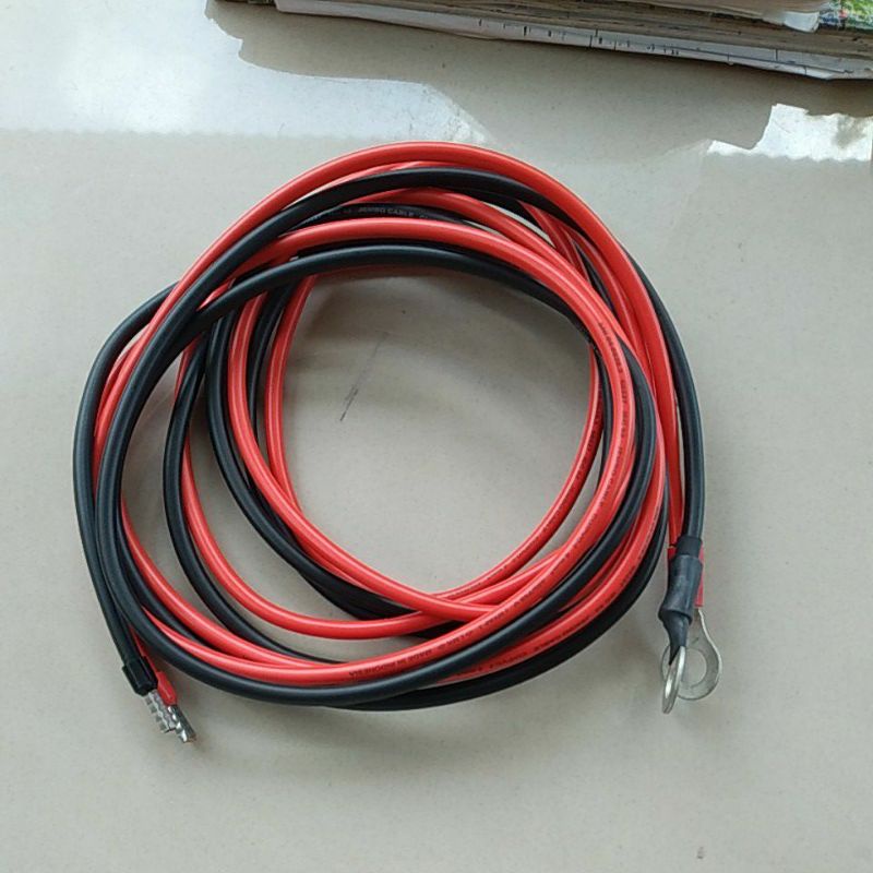 Jual kabel Aki panel surya 2x4mm 2meter | Shopee Indonesia
