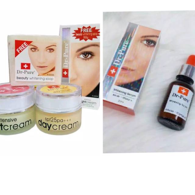 PAKET DR PURE SET + SERUM original 4in1 paket komplit