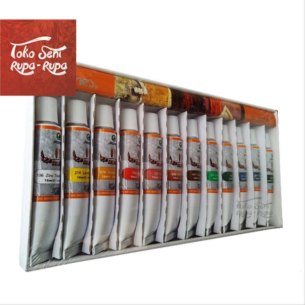 

Order Langsung Cat Minyak Maries, Cat Lukis, Oil Colour Painting 12Pcs Tube Terlaris