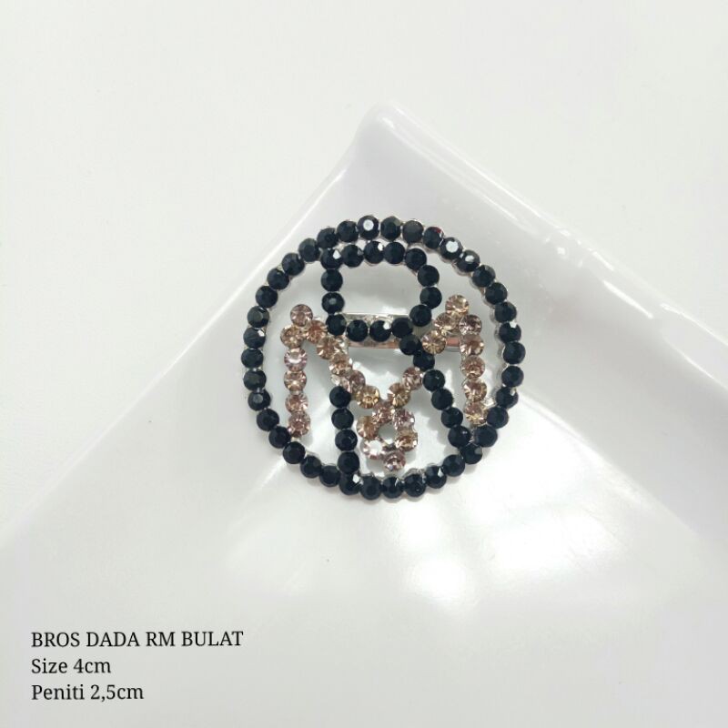 BROS DADA RM (RIA MIRANDA) KW-silver permata hitam