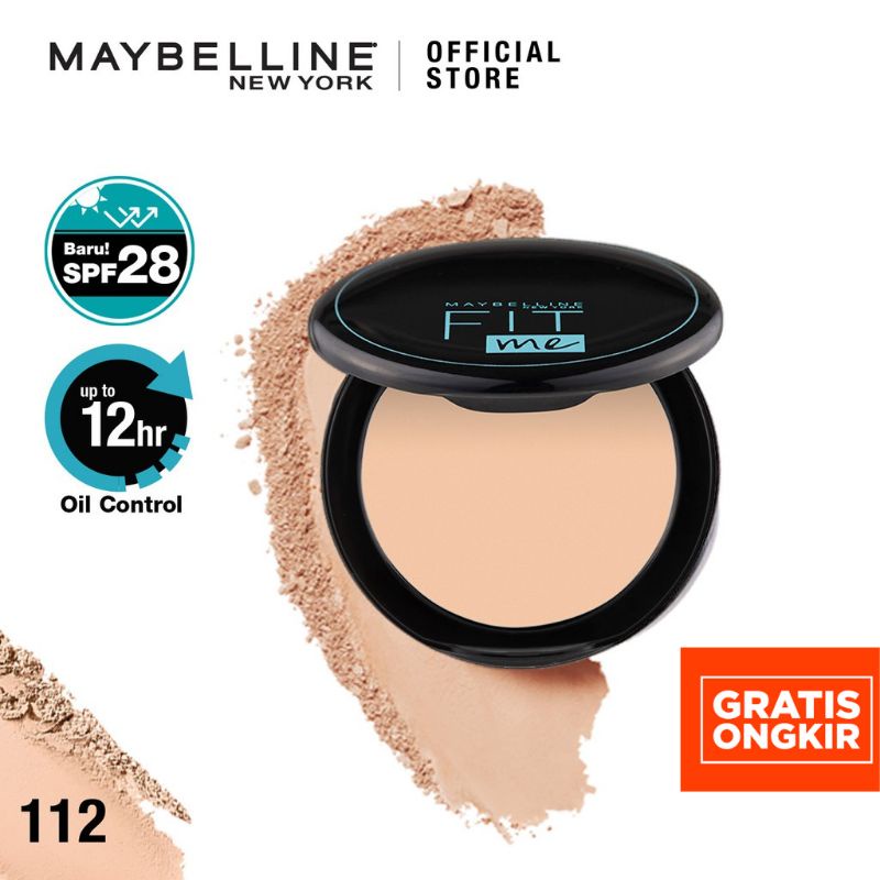 Maybelline Fit Me 12-Hour Oil Control Powder Make Up (Bedak Padat Untuk Bebas Minyak Hingga 12 Jam )