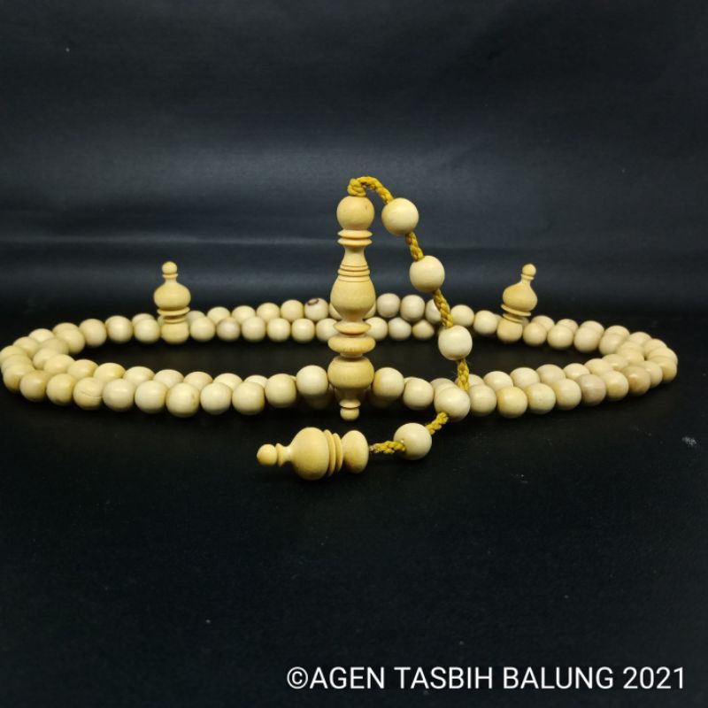 Tasbih Muslim Kayu Kemuning Gading Super!!! 8mm ORIGINAL!!