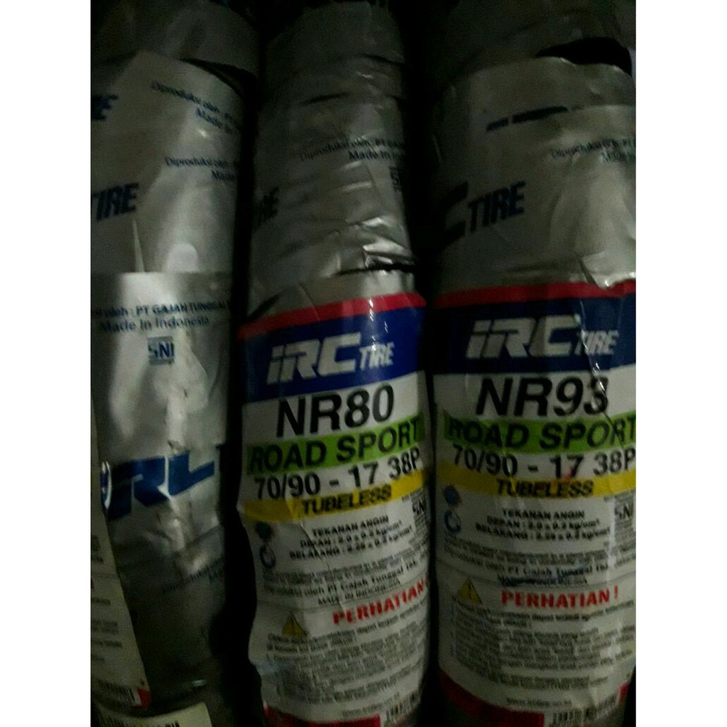 Ban IRC Tubeless 70 90-17