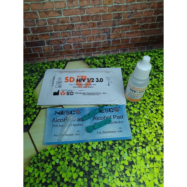 HIV SD BIO LINE ECERAN 1 PCS LENGKAP | TES HIV SD 1 TES