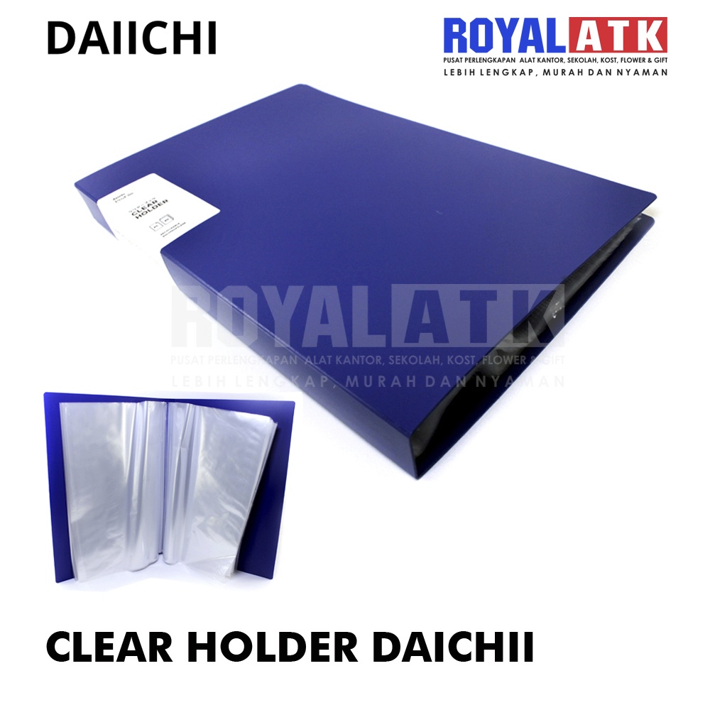 

Clear Holder Daiichi Ukuran Folio 60 Lembar Dark Blue