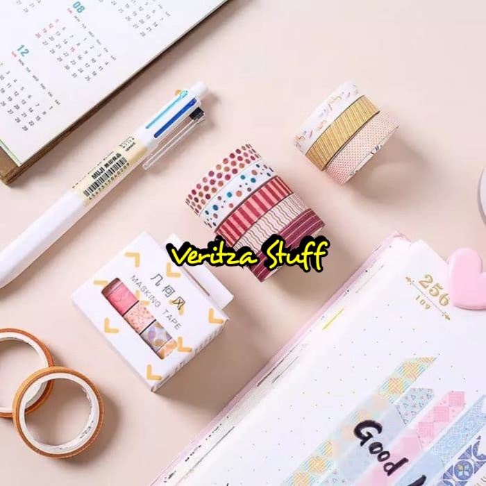 

Kusus Hari Ini Masking Tape/Washi Tape Geometrik Murah