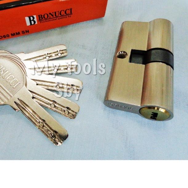 ✫ Silinder / Cylinder Kunci Pintu Rumah Besar Silver Kuningan Anak Kunci Komputer Bonucci ◙