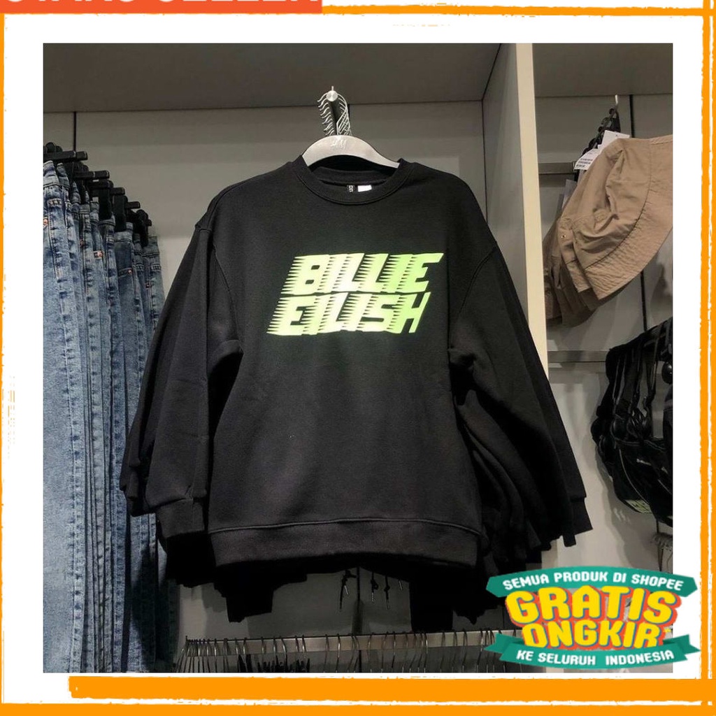 FASHION REMAJA SWEATER KOREA BLACK PINK MURAH / Billie eilish sweater pria wanita