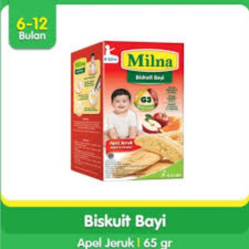 

Milna biskuit rasa jeruk apel 65 gr