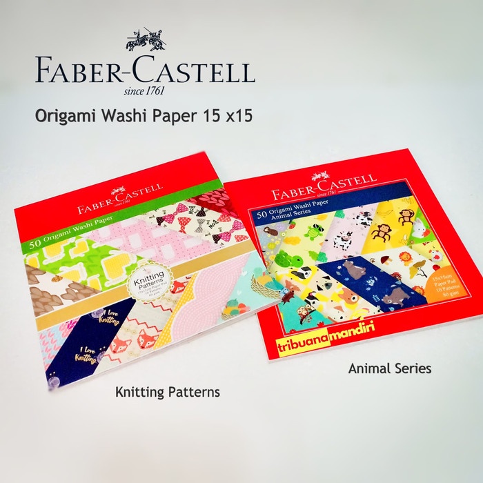 

Senikertas- Kertas Origami Washi 15Cmx15Cm Faber Castell - Knitting -Kertas-Seni.