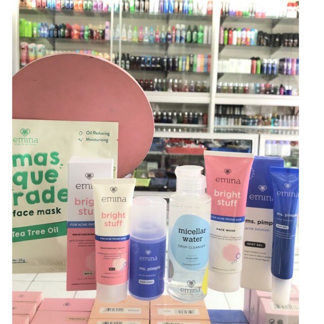 EMINA PAKET KOMPLIT BRIGHT STUFF FOR ACNE PRONE MURAH