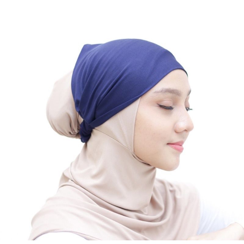 HASTARI CIPUT BANDANA KAOS BESIC PREMIUM / INNER BANDO ANTI RIBET &amp; INSTAN 2 IN 1