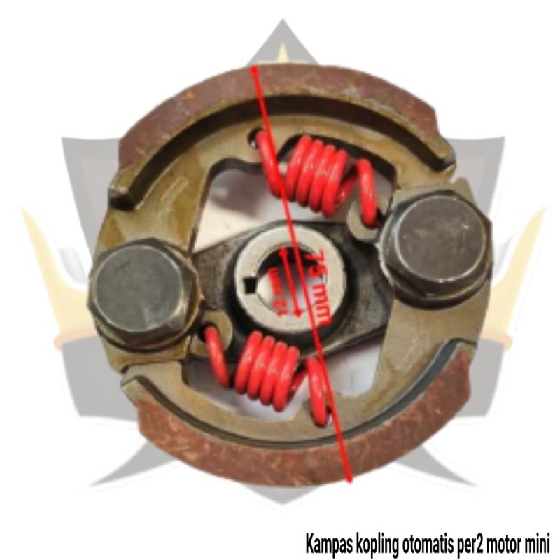 Kampas ganda /kampas kopling otomatis motor mini 50cc