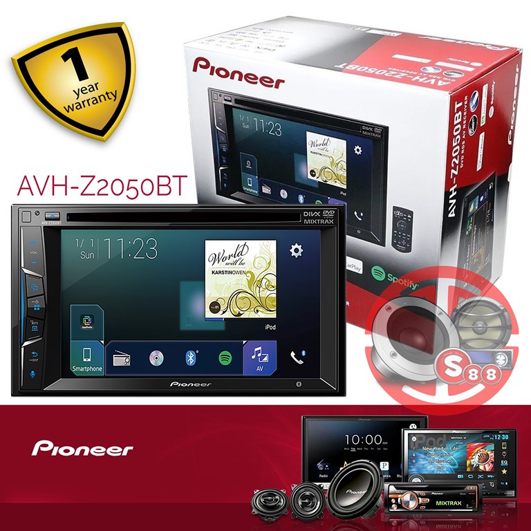 Pioneer AVH-Z2050BT Bluetooth Garansi Resmi 1 Tahun
