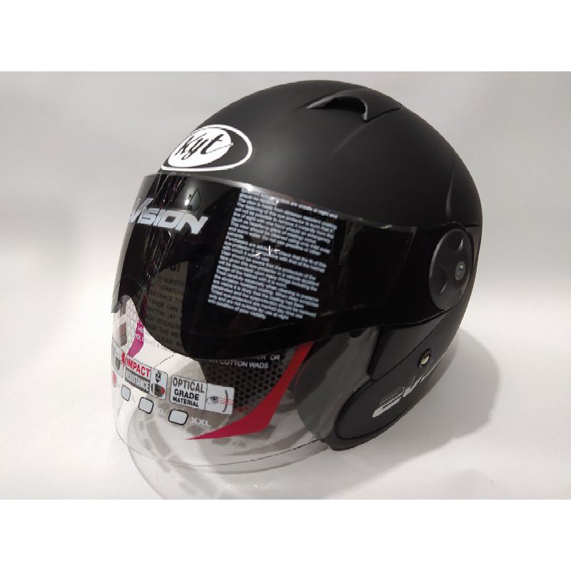 KYT 2 VISION HITAM DOFF