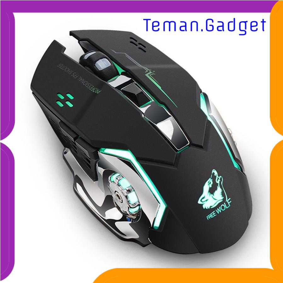 TG-BA Free Wolf Wireless Gaming Mouse LED Light 1800 DPI - X8