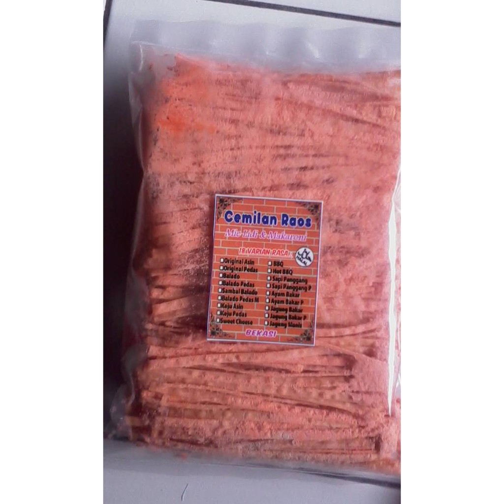 

Terlaris# Mie Lidi Gepeng Uk Big Packaging Lezatos