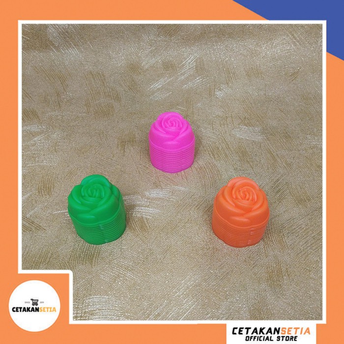 Cetakan Puding Bolu Bentuk BUNGA MAWAR KECIL - Orange