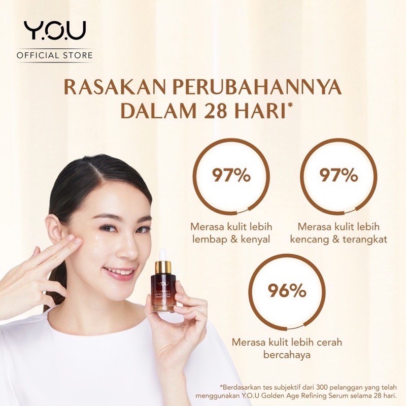 YOU Golden Age Intensive Serum | Serum Anti-Aging | Bakuchiol | Pro-Retinol | YOU Golden Age Refining Serum ( YOU MAKEUPS OFFICIAL STORE )