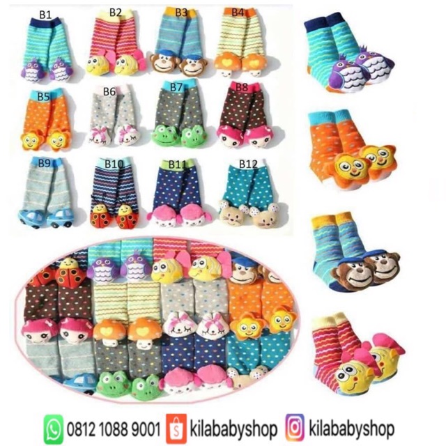 Kaos kaki bayi GERBER RATTLE SOCKS SERI B