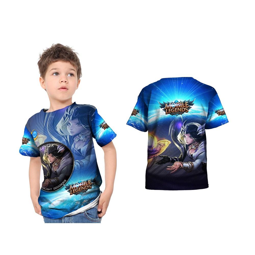 Dstore Kaos Anak Mobile Legends LUNOX - Twilight Goddess 3D FullPrint
