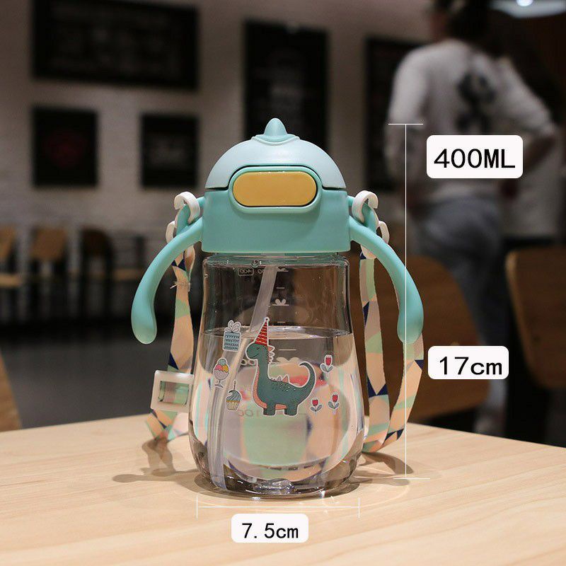 Botol Minum Anak Gagang  / Tempat Minum Anak Ekslusif 400ml BPA FREE 2669