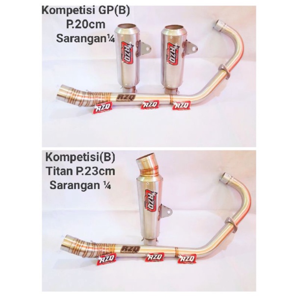 Knalpot RZQ Original Kompetisi (B) PNP MP CB GL TIGER