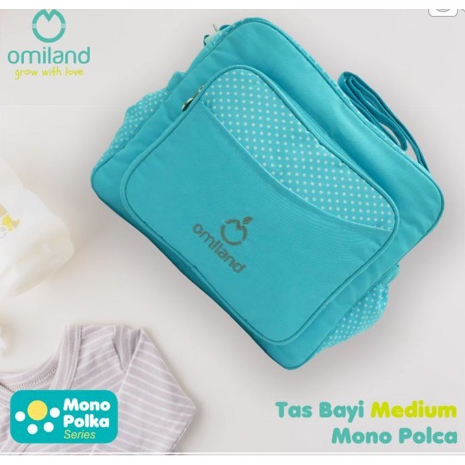 Omiland Tas Bayi Medium Mono Polka
