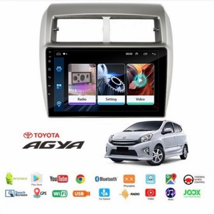 Head Unit Android 9 Inc Pnp Agya Ayla