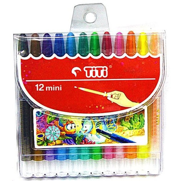 

Oil Pastels Krayon Crayon Titi Mini Putar Twist 12 Warna #stationary