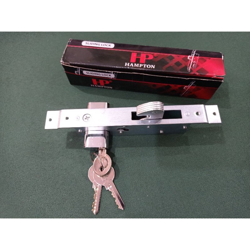 body kunci pintu geser pintu aluminium merk hampton seri 5423