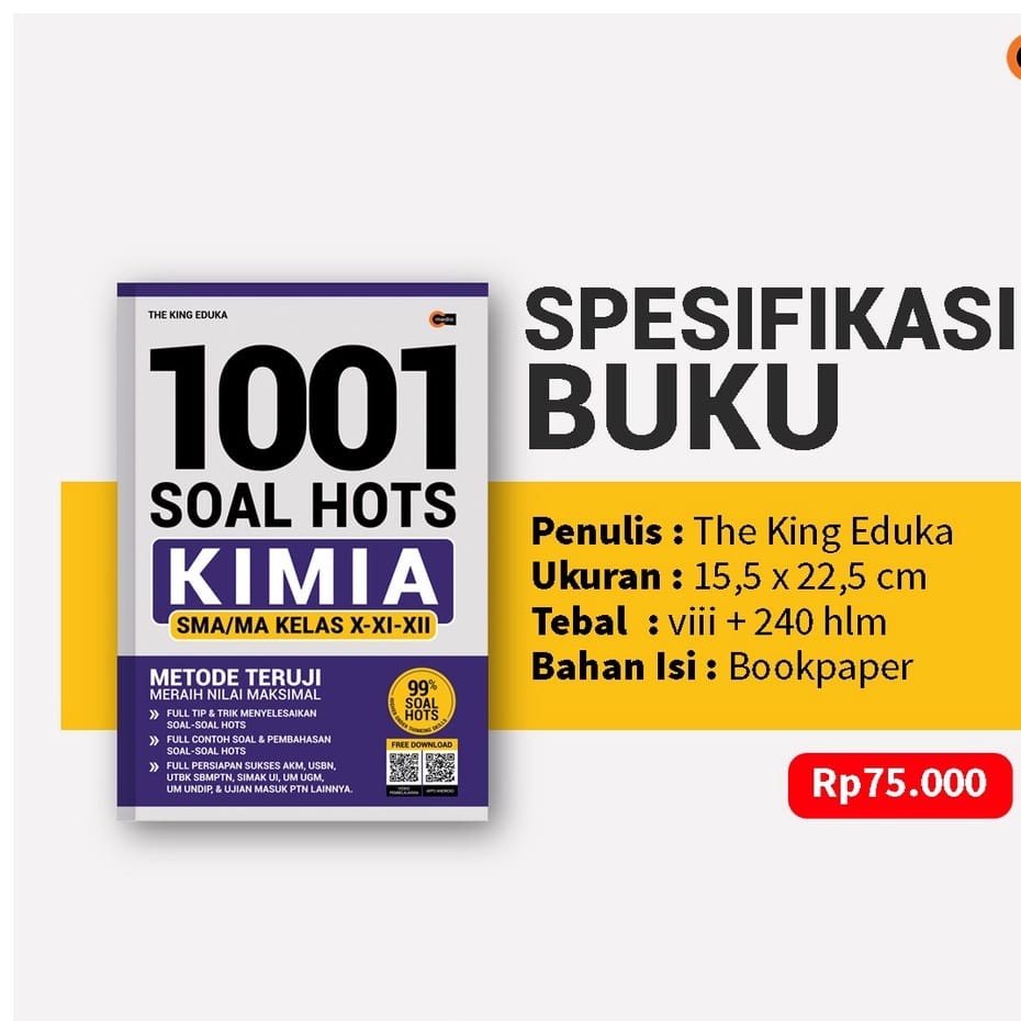 1001 SOAL HOTS KIMIA - 100% ORIGINAL