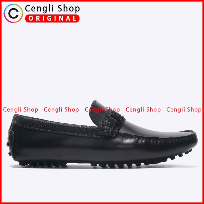 SEPATU PANSUS EVERBEST PRIA ORIGINAL LOAFER KULIT BRANDED HITAM EM74