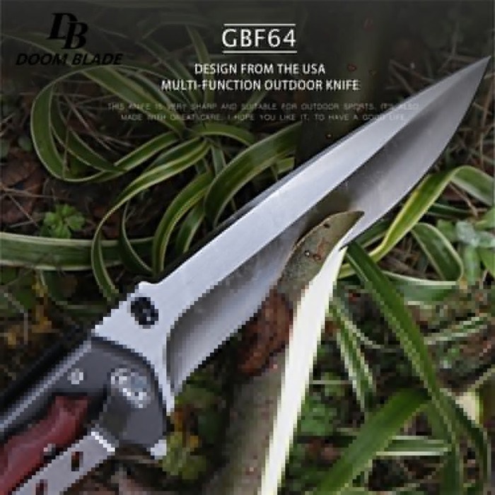 Pisau Lipat Hunting KNIFEZER CBF6 Blade Survival Knife Outdoor