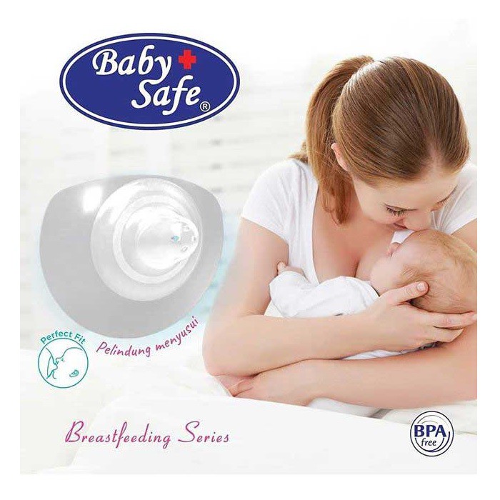 Baby Safe Breast Shields Isi 2pcs Pelindung Puting Menyusui Nipple Protector