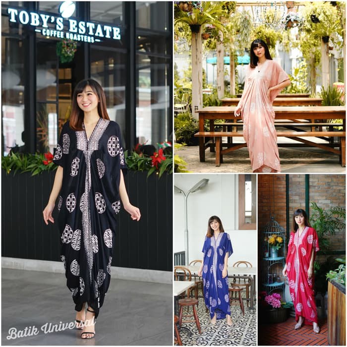 KAFTAN BATIK Dress Panjang Modern Hijab Fatimah - Slampad Long