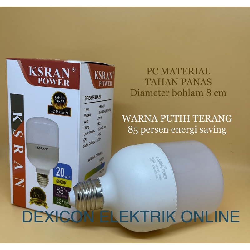 bohlam KSRAN POWER Kapsul/bohlam led/lampu led terang/bohlam hemat listrik/lampu led murah/bohlam/