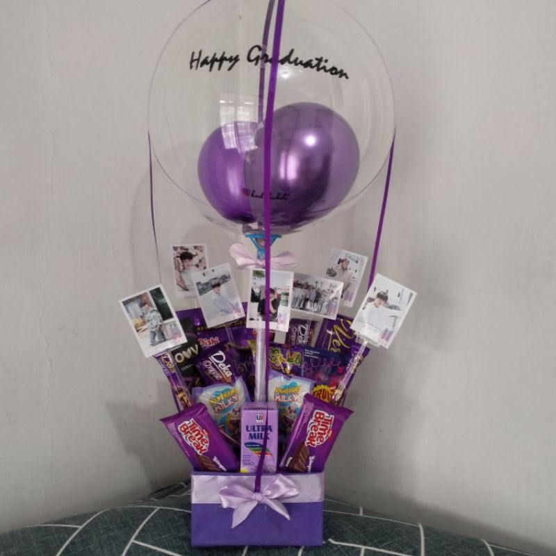Buket snack balon bts wisuda graduation birthday valentine ultah