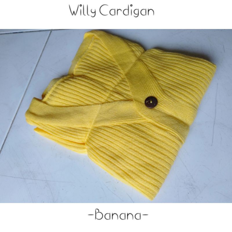 Willy Cardigan Crop | Cardigan Button Kancing Batok