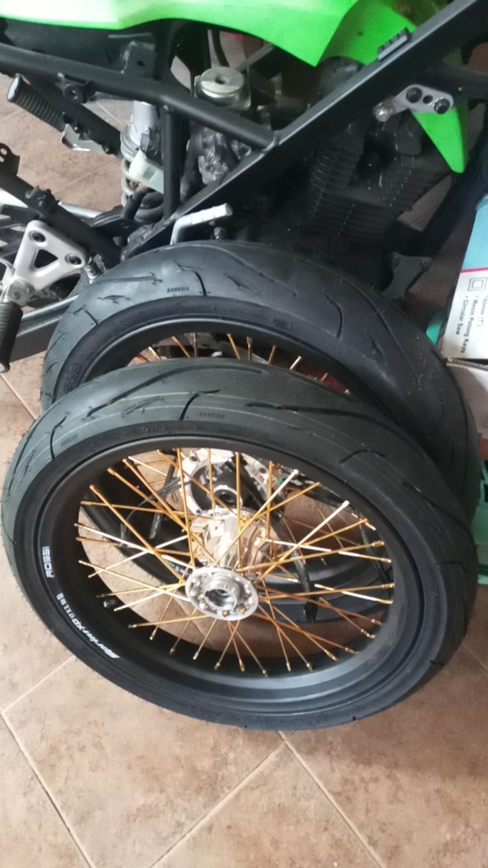 Velg Supermoto KLX 150 D TRACKER SEPAKET VELG SET SUPER 