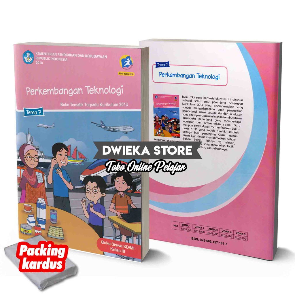 Buku Tematik SD Kelas 3 Tema 1,2,3,4,5,6,7,8” Kurikulum 2013 Revisi 2018 CETAKAN 2020 [1 Buku]-Kelas 3 Tema 7