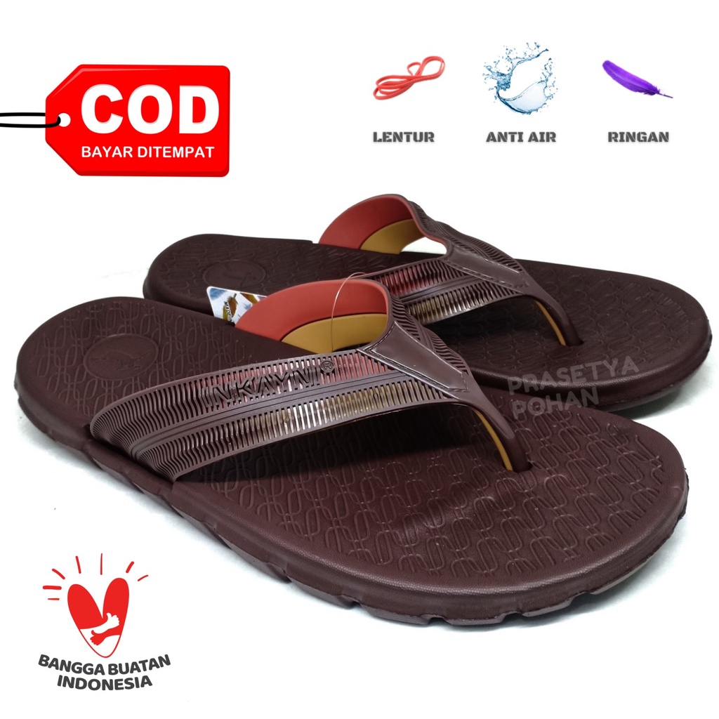 Sandal Pria Anti Air dan Ringan 4 Warna - Sendal Jepit Pria 4 Warna