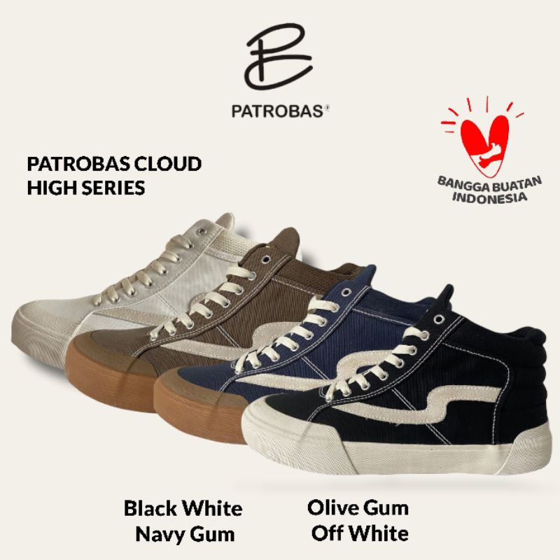 Patrobas Cloud High Black White / Navy / Olive / Off White