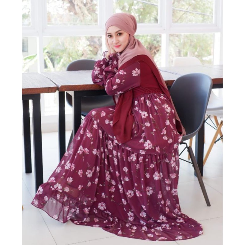 (GAMIS SAJA) ASYIFAH DRESS SYARI BY FAALIZA FLASAMARA