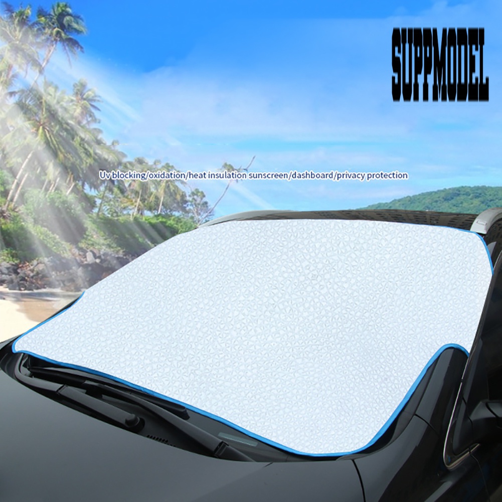 Cover Pelindung Kaca Depan Mobil Anti UV Bahan Aluminum Film