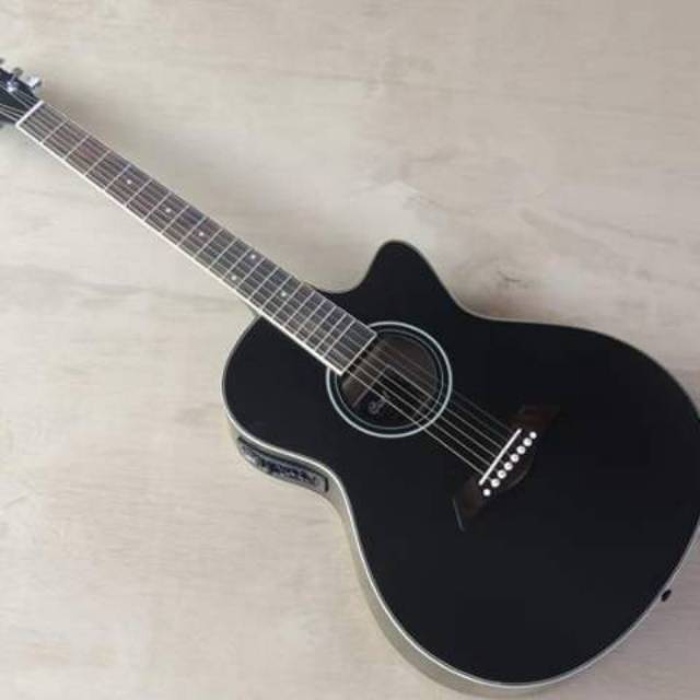 GITAR AKUSTIK ELEKTRIK CORT HITAM