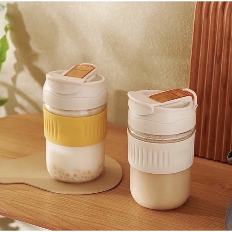 COZYHOUSE KOF Travel Coffee Mug / Gelas Kopi Botol Minum Kaca Termos