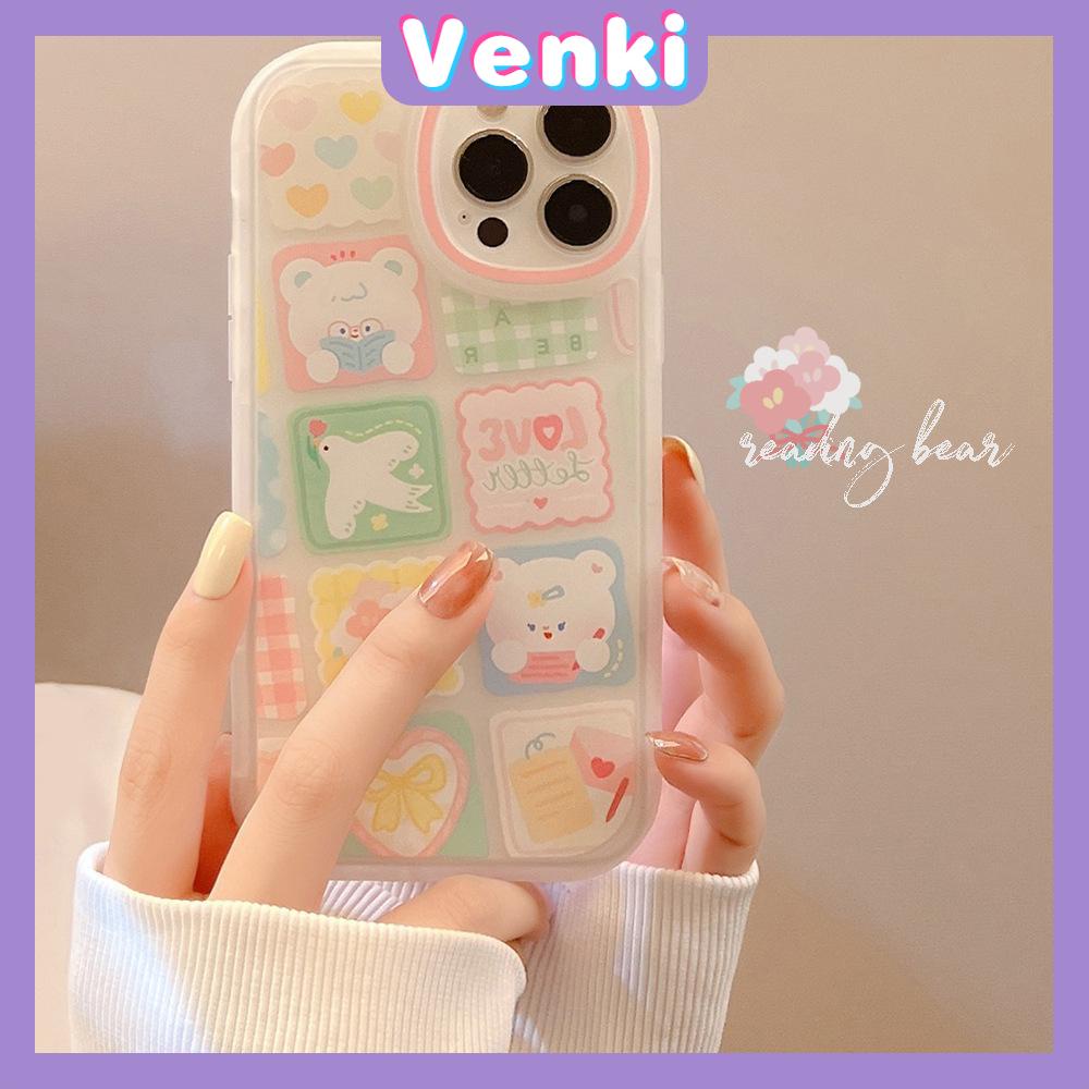 iPhone Case Silicone Soft Case Clear Case Thickened Airbag Shockproof Camera Full Coverage Protection Cartoon Cute For iPhone 13 Pro Max iPhone 12 Pro Max iPhone 11 iPhone 7 Plus